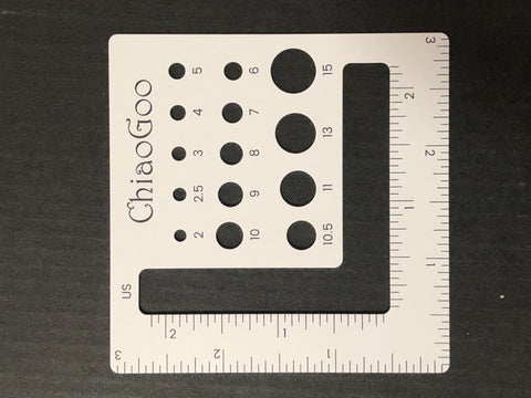 Chiaogoo 3" Needle & Swatch Gauge