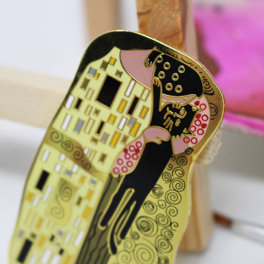 The Cat Kiss Artist Pin