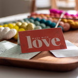 "Made with Love"  Care Instruction Cards