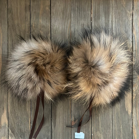 Schildkraut Fur Pom Pom w/ Satin Tie