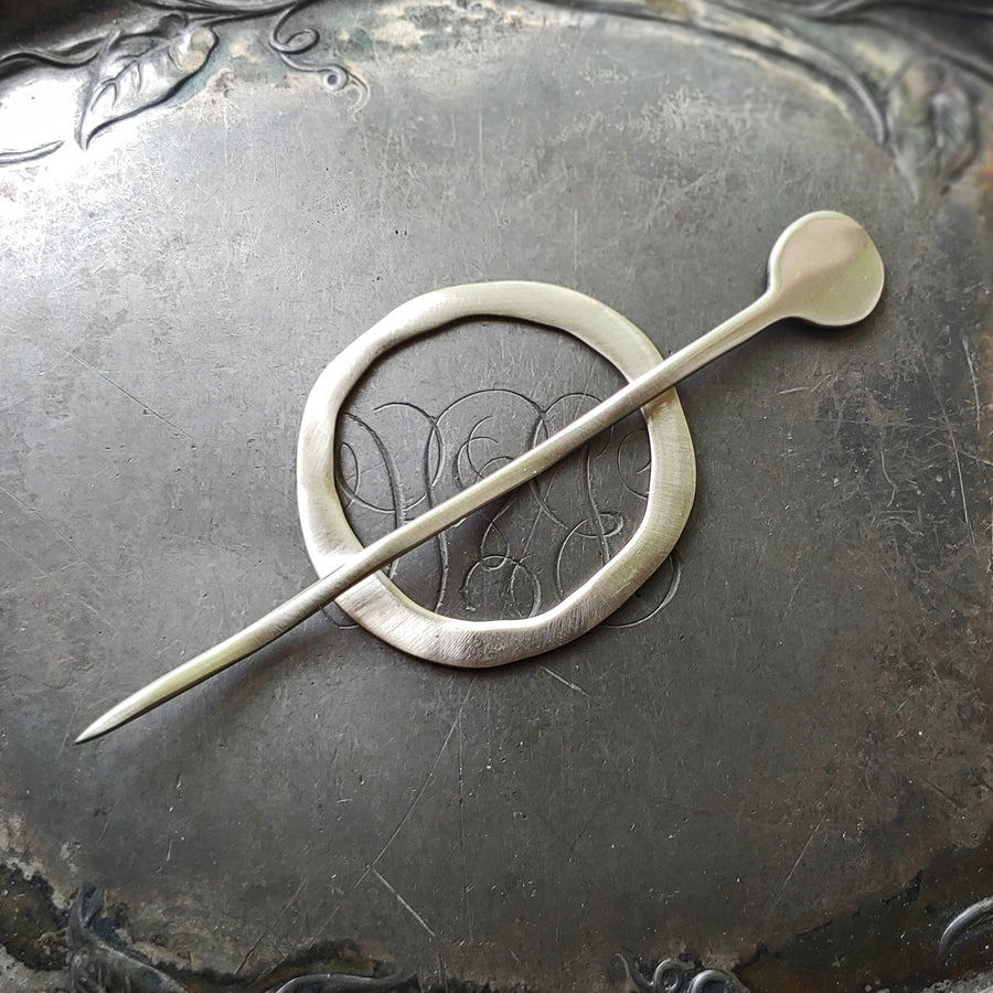 JUL Circle Mid-Century Modern Shawl Pin