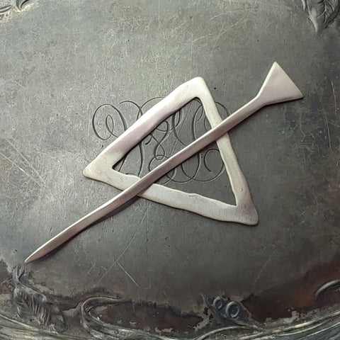 JUL Midcentury Modern Triangle Shawl Pin