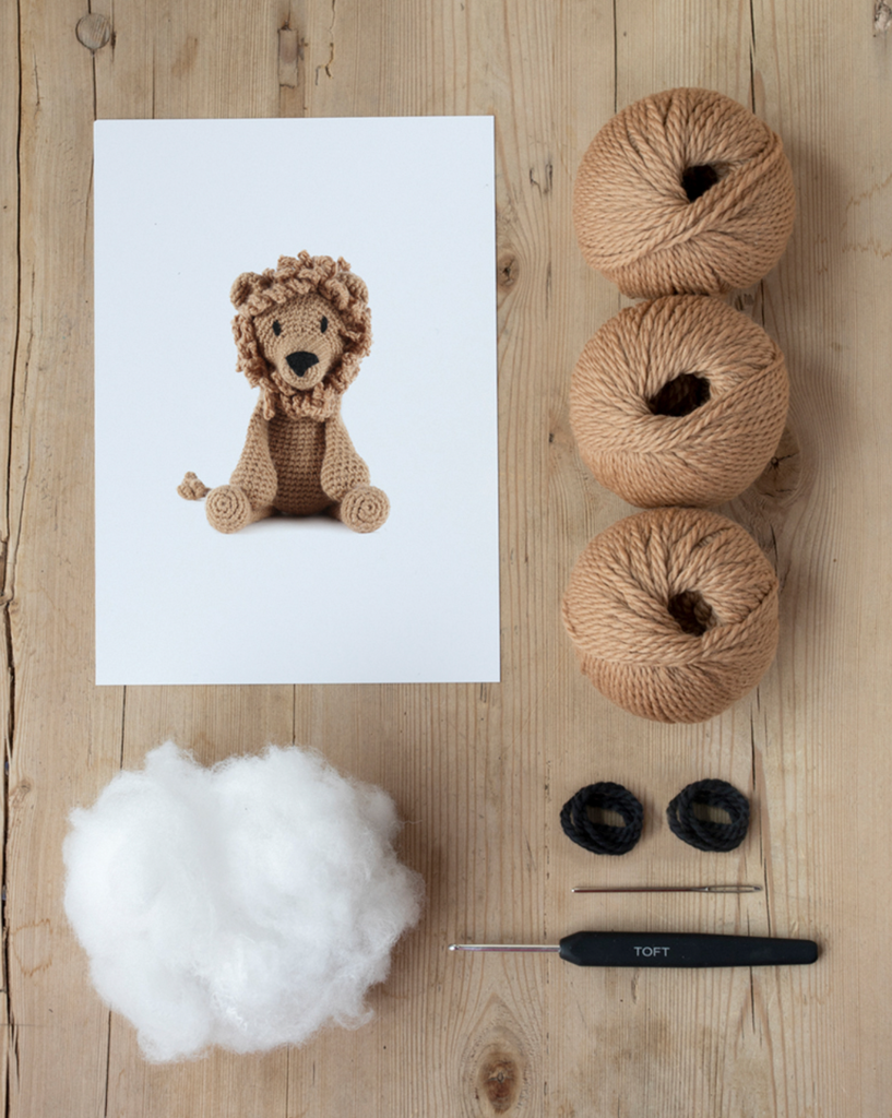 Toft Edward's Menagerie Crochet Kit - Rufus The Lion – Maker+Stitch