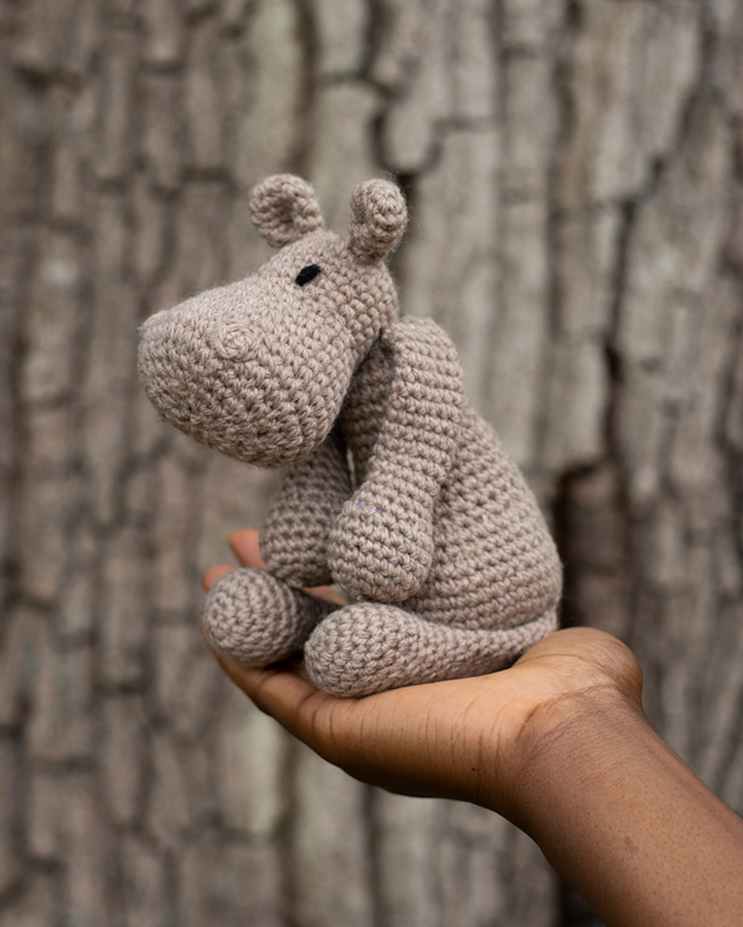 Toft Edward's Menagerie Crochet Kit - Georgina The Hippo – Maker+