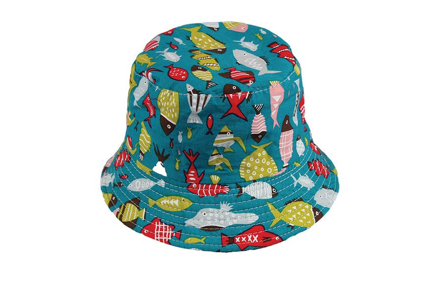 1048 Blue Fish Hat