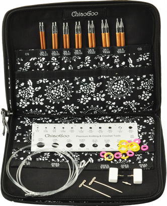 ChiaoGoo SPIN Bamboo Nylon Cable Complete Sets