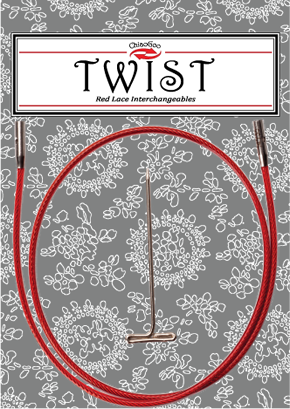 Chiaogoo TWIST Red Lace Small Needle Cables