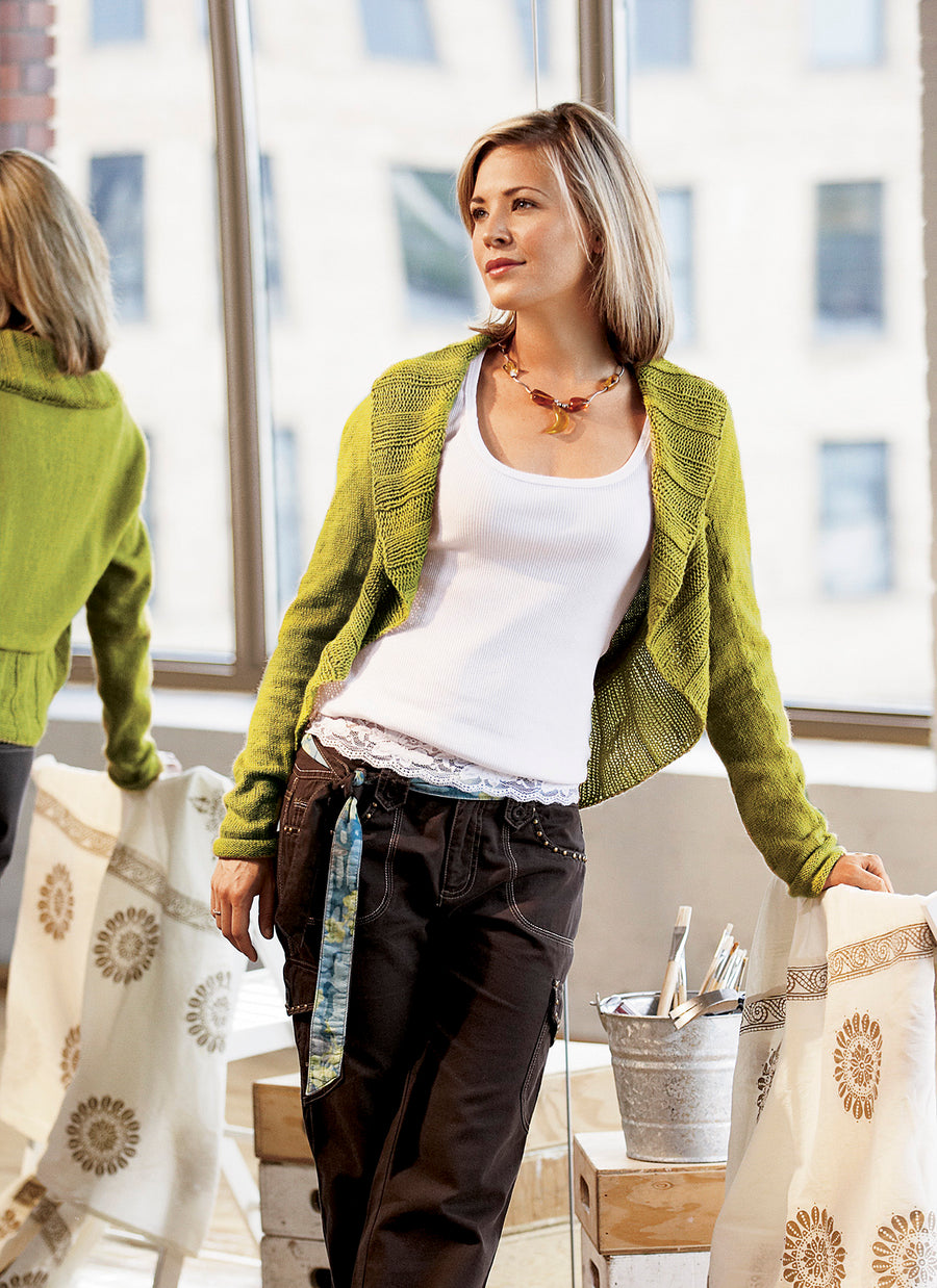 Blue Sky Alpaca Silk Pattern - Silk Shrug