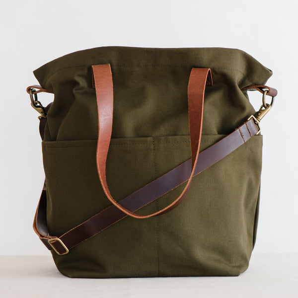 Twig & Horn Canvas Crossbody Project Tote