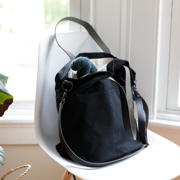 Twig & Horn Canvas Crossbody Project Tote