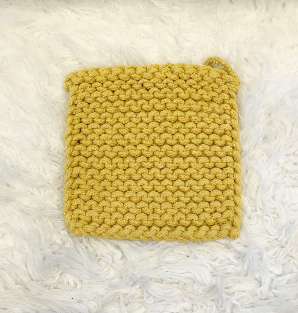 Knit Pot Holder Maker+Stitch