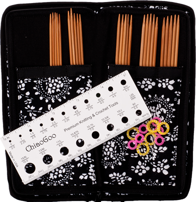 Chiaogoo Double Point Sock Set in Bamboo or Stainless Steel