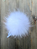 Perfect Pom Fur Pom Pom w/ Satin Tie