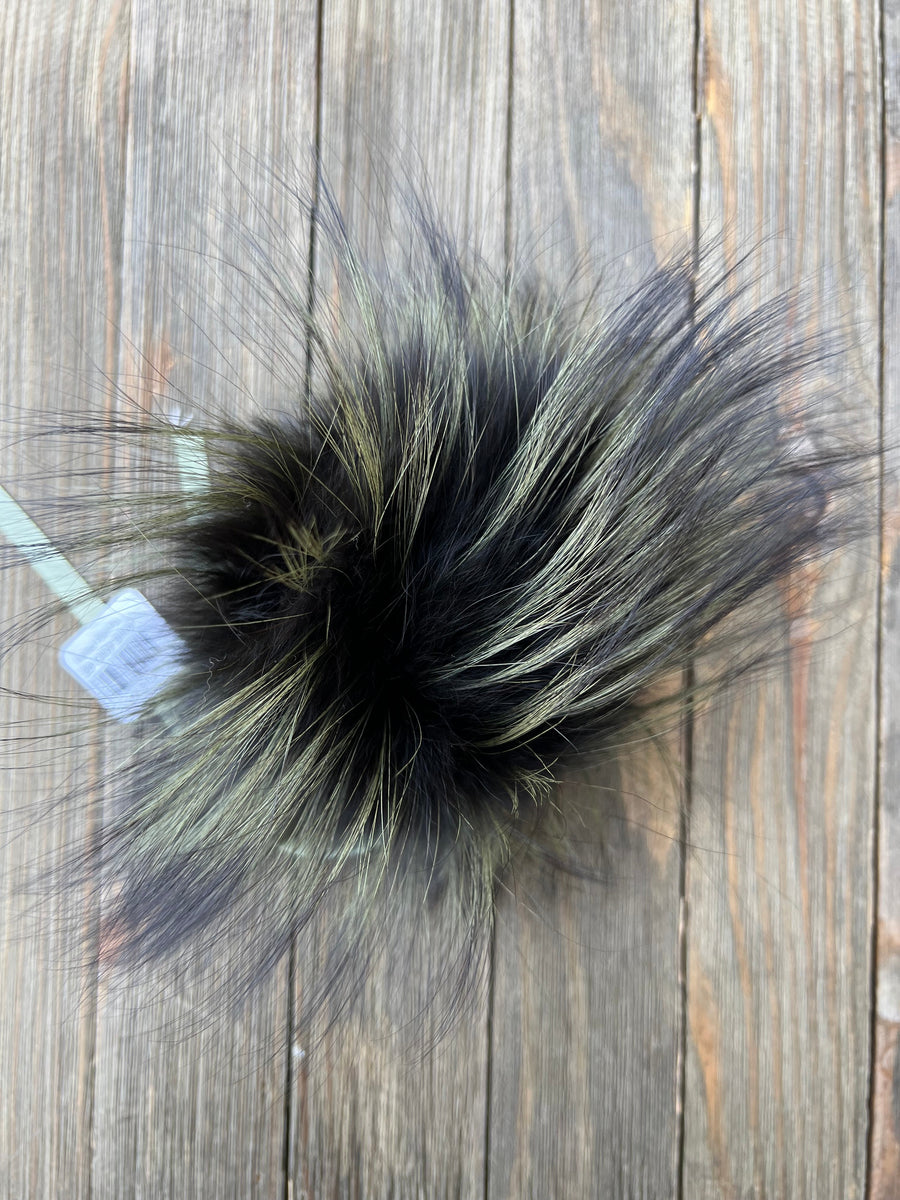Perfect Pom Fur Pom Pom w/ Satin Tie