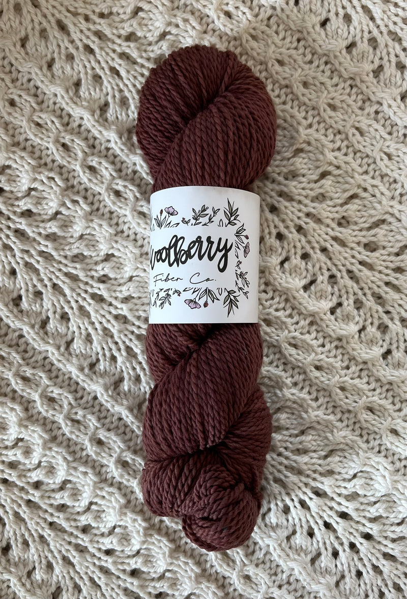 Woolberry Woolberry Fibers - Berry Rambouillet Worsted – Maker+Stitch