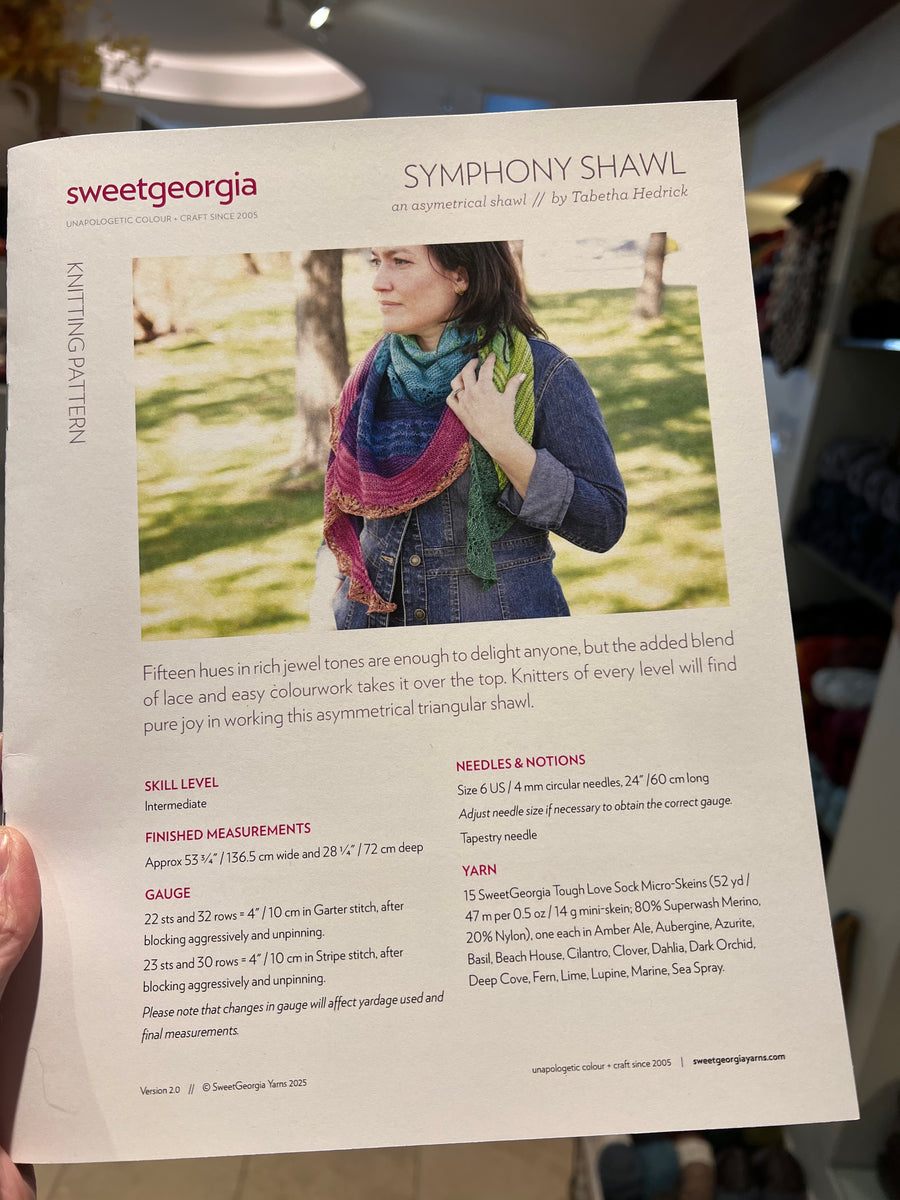 Sweet Georgia Symphony Shawl Kit