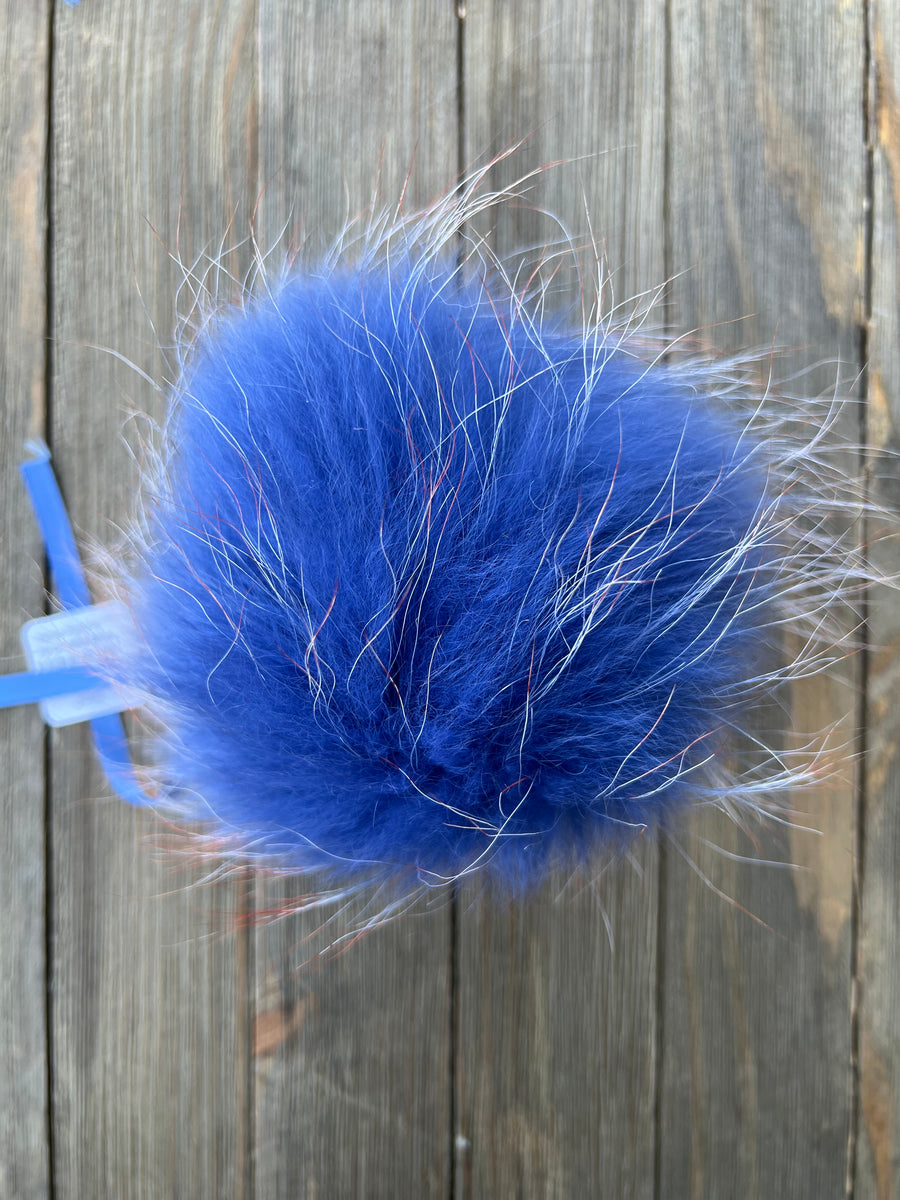 Perfect Pom Fur Pom Pom w/ Satin Tie