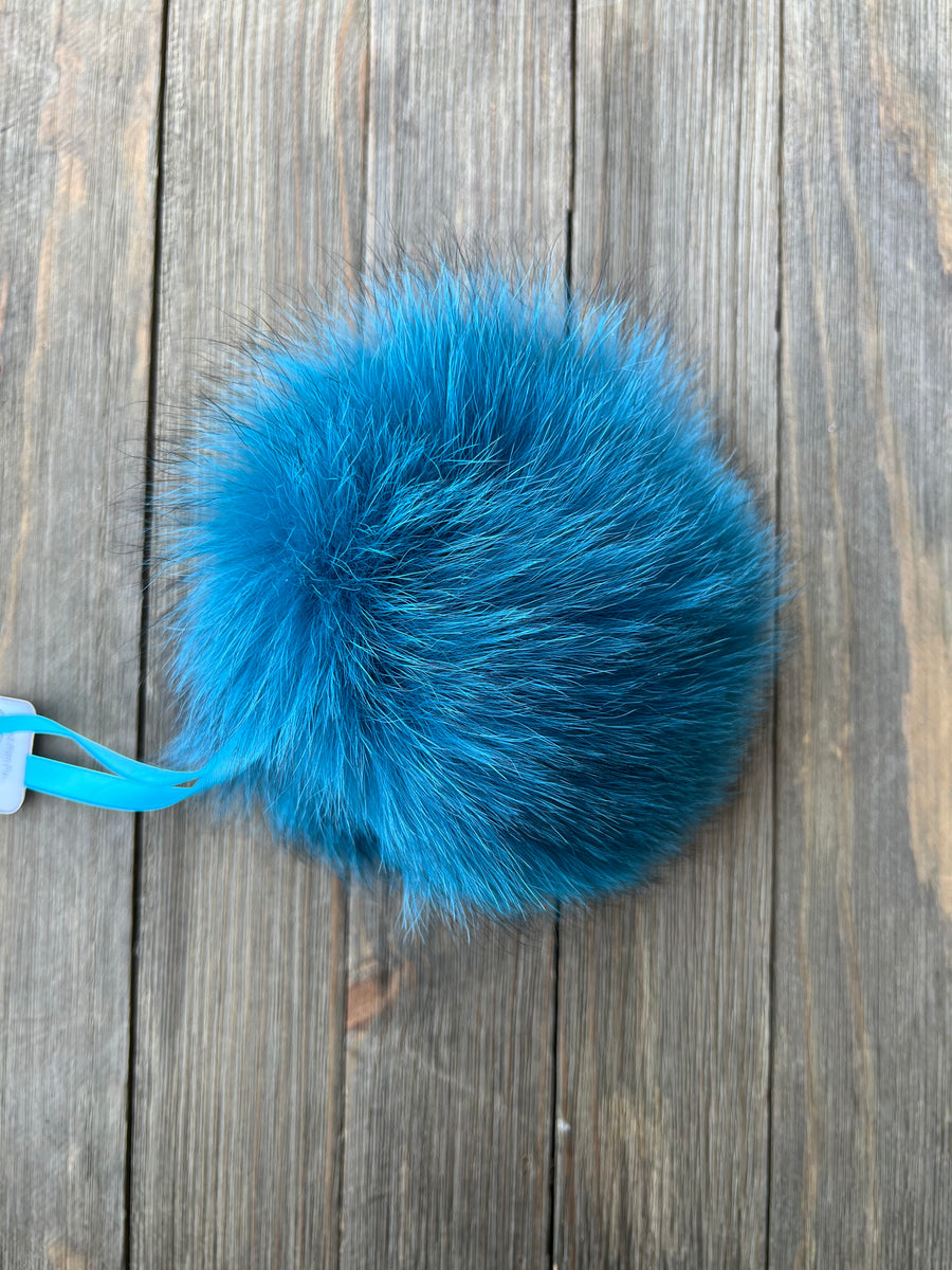 Perfect Pom Fur Pom Pom w/ Satin Tie