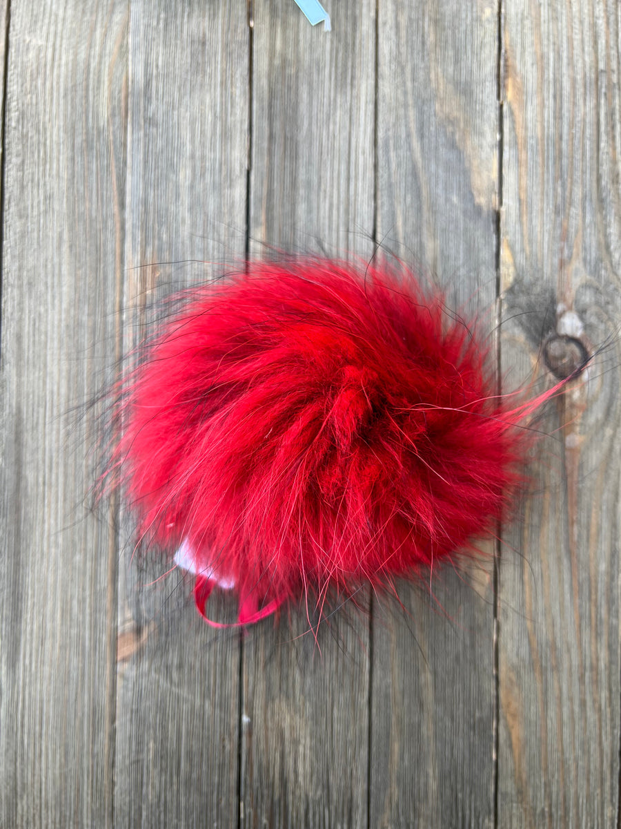 Perfect Pom Fur Pom Pom w/ Satin Tie