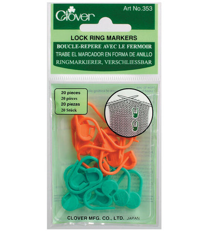 Clover Locking Stitch Markers (two sizes)