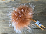 Perfect Pom Fur Pom Pom w/ Satin Tie