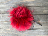 Perfect Pom Fur Pom Pom w/ Satin Tie