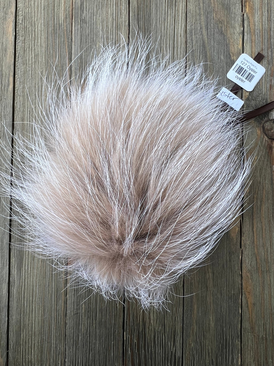 Perfect Pom Fur Pom Pom w/ Satin Tie