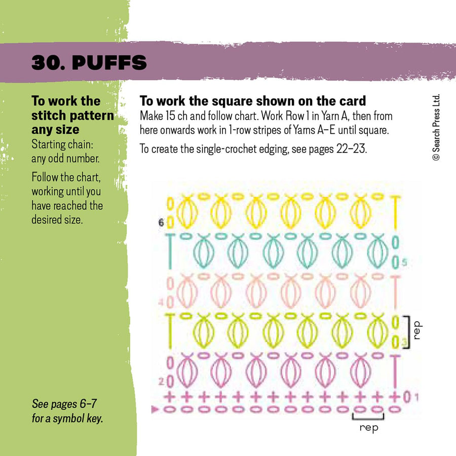 Granny Square Stitches Card Deck