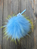 Perfect Pom Fur Pom Pom w/ Satin Tie