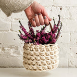 Flax & Twine Brooklyn Basket Kit with Handle