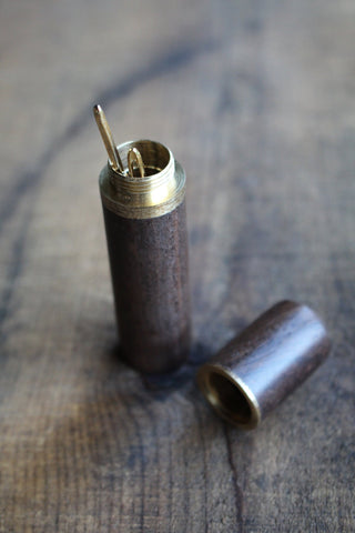 Wooden Needle Case with Tapestry Needles
