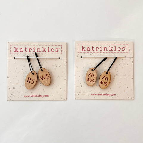 Katrinkles and Maker+Stitch Right Side Wrong Side Project Marker Set