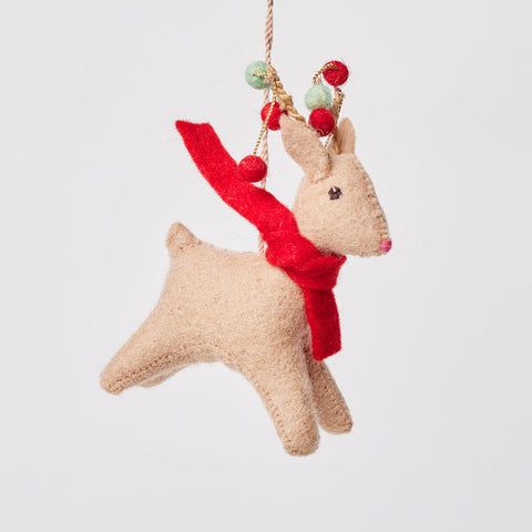 Garland Fawn Holiday Ornament