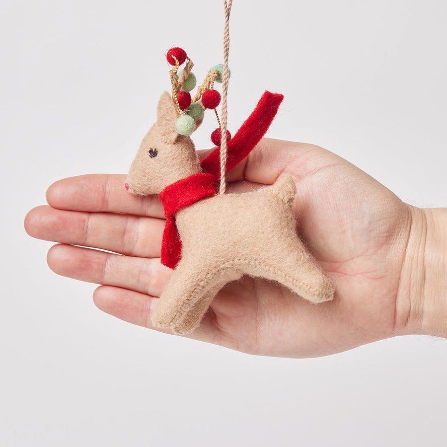 Garland Fawn Holiday Ornament