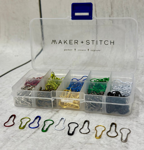 Maker+Stitch Stitch Marker Case with 320 Opening Stitch Markers