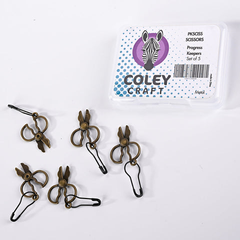 Stitch Markers/ Progress Keepers - Scissors