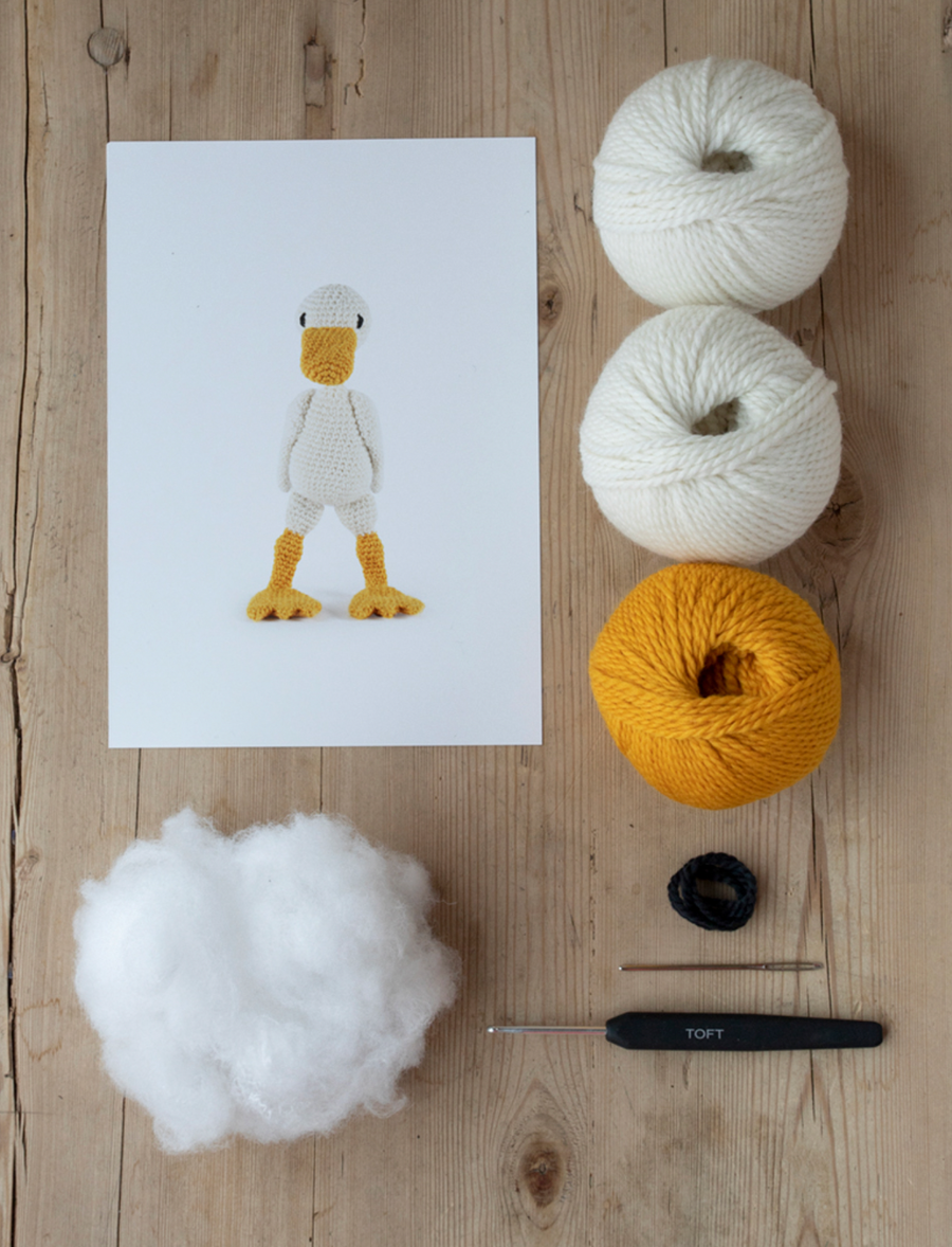 Toft Edward's Menagerie Crochet Kit - Geraldine the Duck