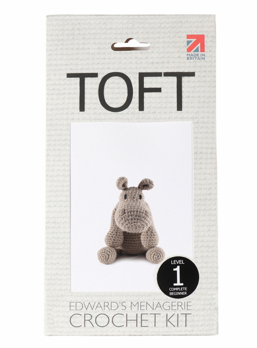 Toft Edward's Menagerie Crochet Kit - Georgina The Hippo