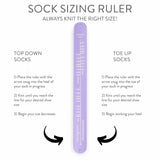 Sock Sizing Ruler