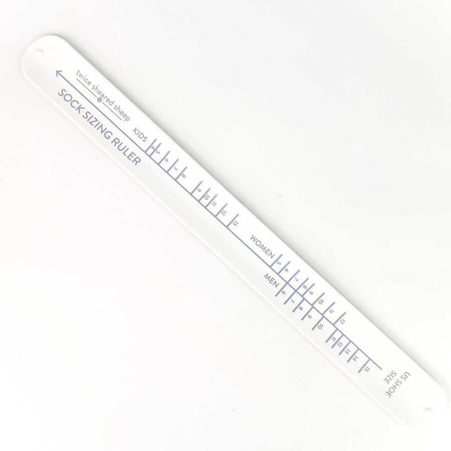 Sock Sizing Ruler