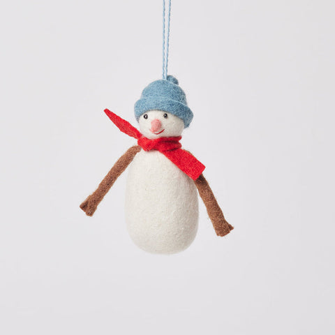 Sunny Day Snowman Holiday Ornament