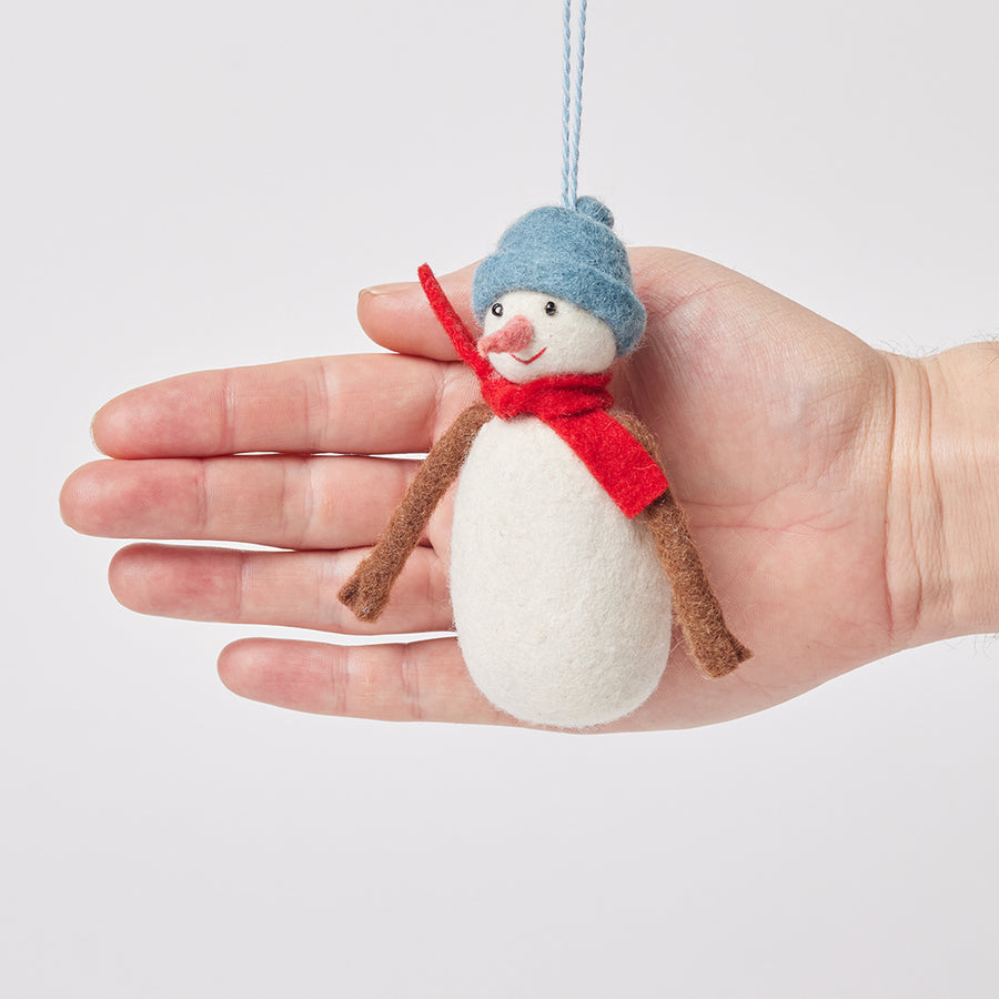 Sunny Day Snowman Holiday Ornament