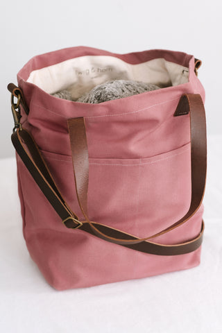 Twig & Horn Canvas Crossbody Project Tote