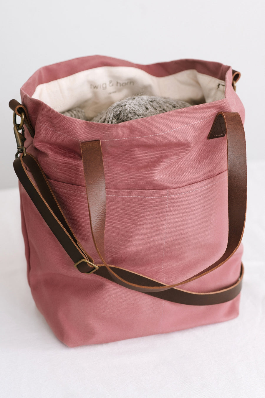 Twig & Horn Canvas Crossbody Project Tote