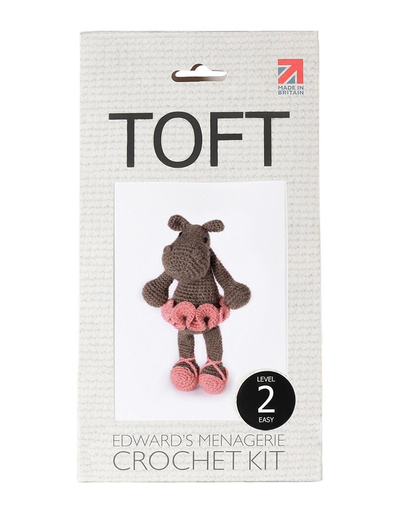 Toft Edward's Menagerie Crochet Kit - Georgina the Ballerina Hippo