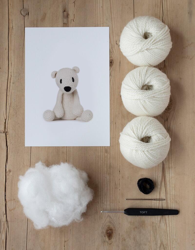 Toft Edward's Menagerie Crochet Kit - Piotr The Polar Bear