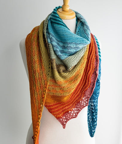 Sweet Georgia Symphony Shawl Kit