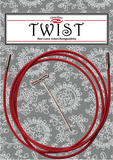 Chiaogoo TWIST Red Lace Small Needle Cables