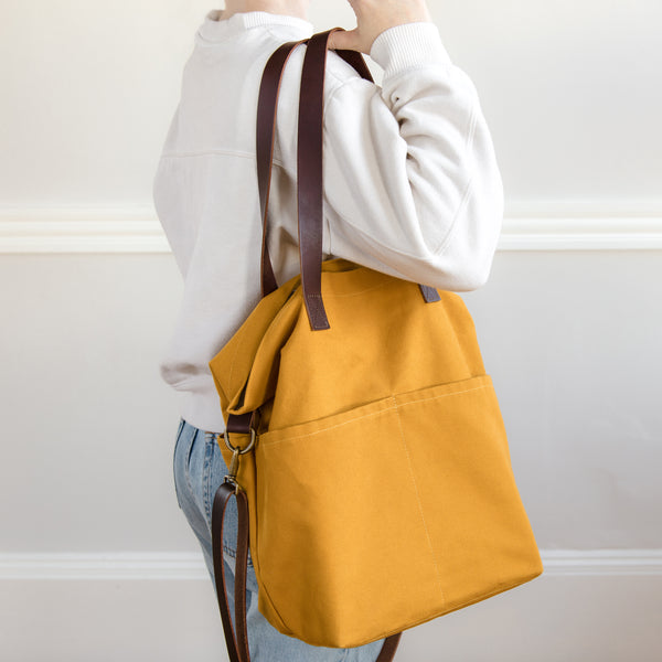 Twig & Horn Canvas Crossbody Project Tote