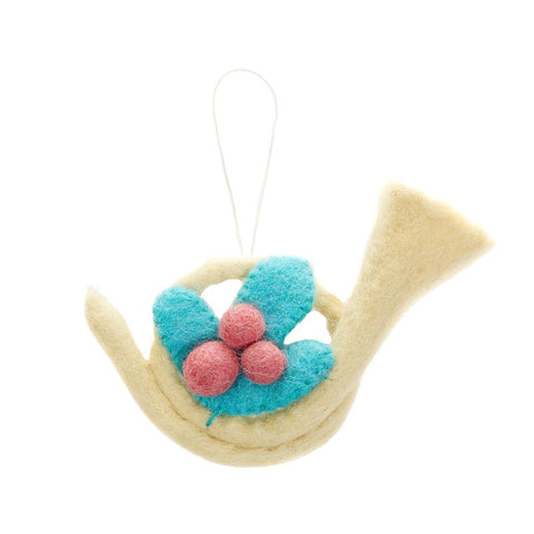 Felt French Horn Ornament